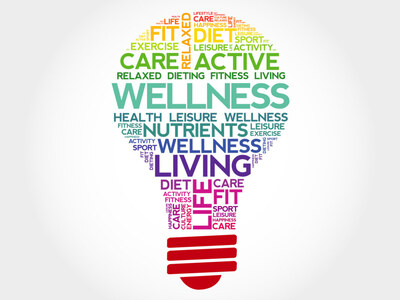 bulb design with wellbeing message